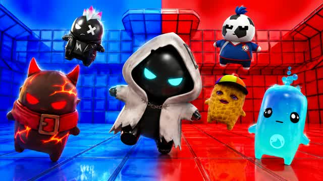 RED VS BLUE POWER TRACE 🔴🔵 — Fortnite Creative map cover art