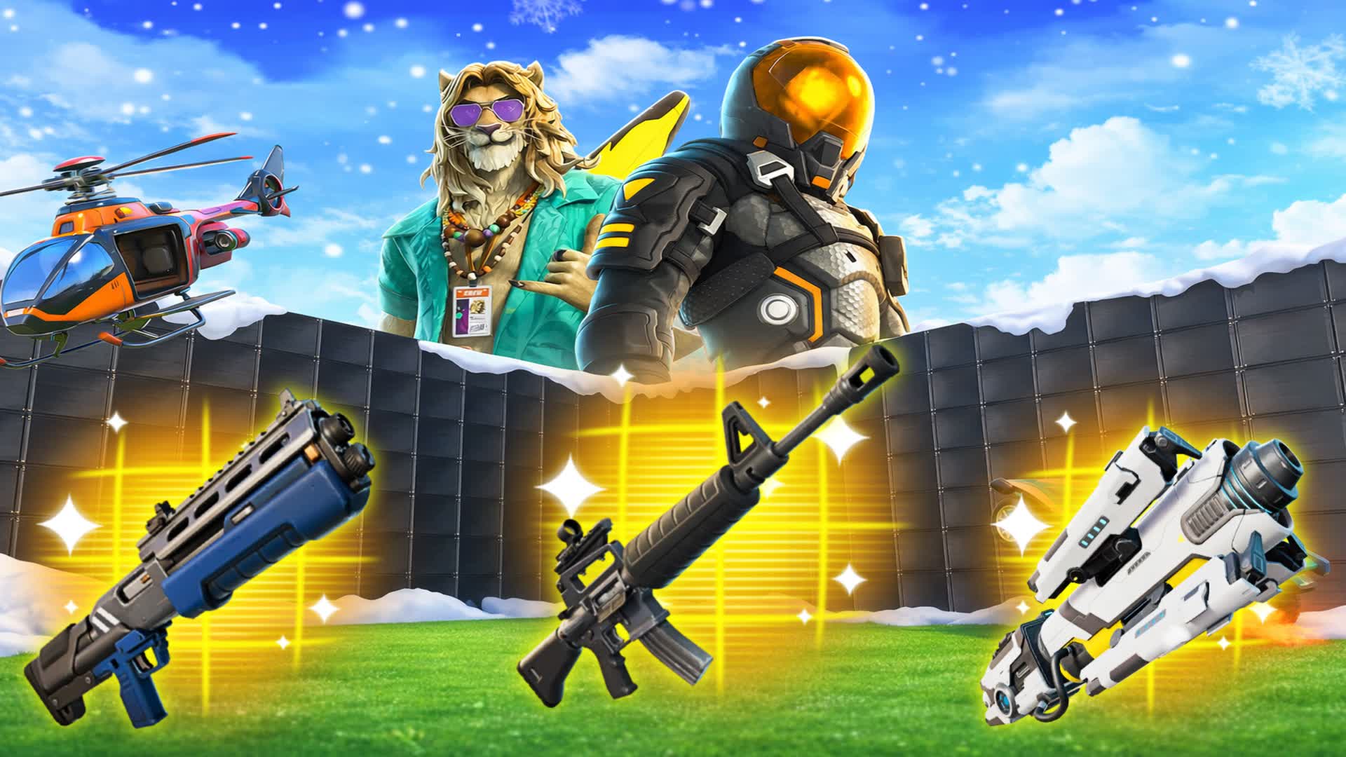 1V1 A  FREE FOR ALL — Fortnite Creative map