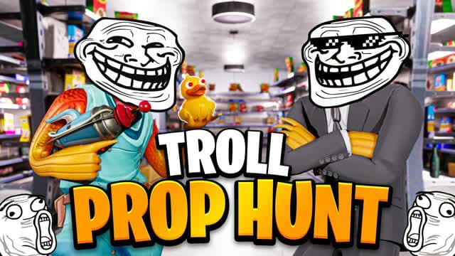 TROLL PROP HUNT🔍 — Fortnite Creative map cover art