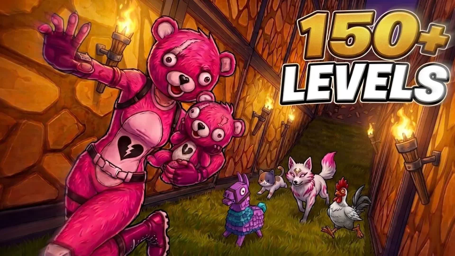 ADOPT A PET | 150+ LEVELS PARKOUR 🐕 — Fortnite Creative map