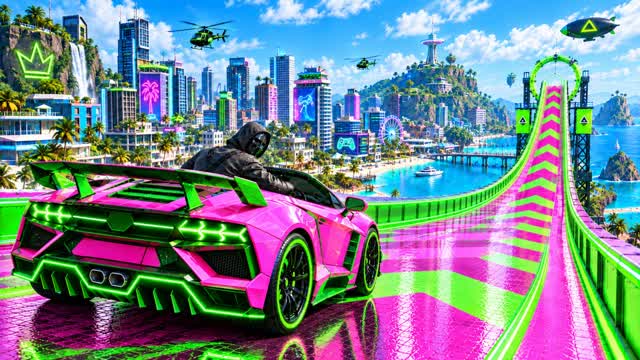 SUPER CAR GAME - RAMP — Fortnite Creative map cover art