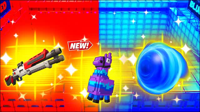RED VS BLUE LUNAR GLIDE 🔴🔵 — Fortnite Creative map cover art