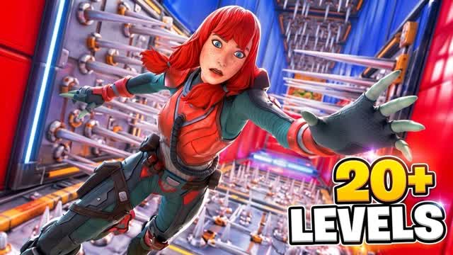 Impossible Deathrun 20+ Levels 🚀 — Fortnite Creative map cover art