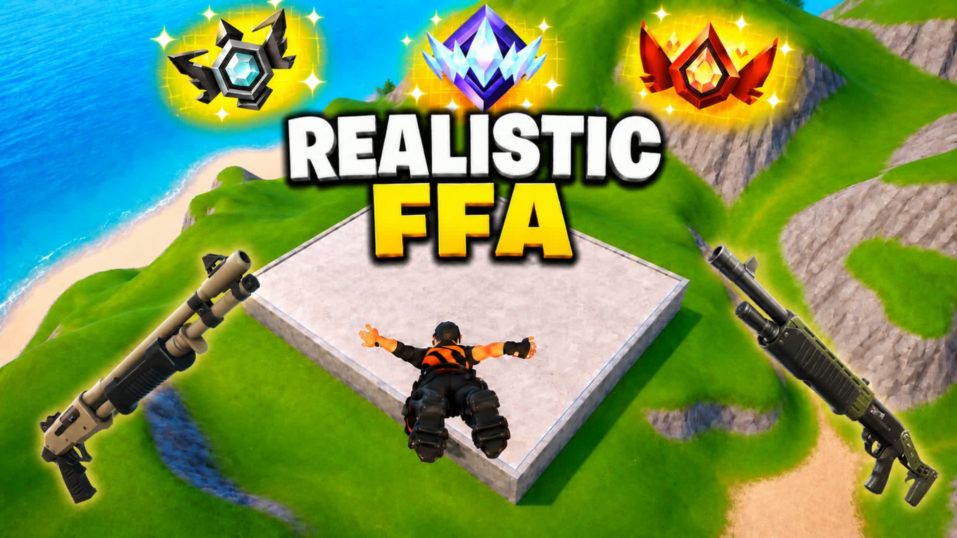 REALISTIC FFA - PVP — Fortnite Creative map