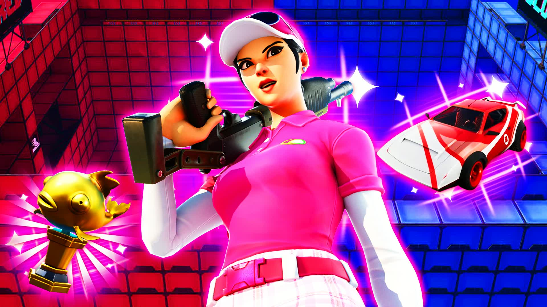 CRAZY الاحمر والازرق rvb🔴🔵 — Fortnite Creative map