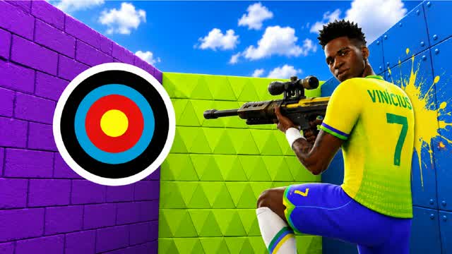 TRICK SHOT DEATHRUN SNIPER 🎯 MEGA HAPPY — Fortnite Creative map