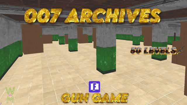 007 Archives Gun Game — Fortnite Creative map cover art