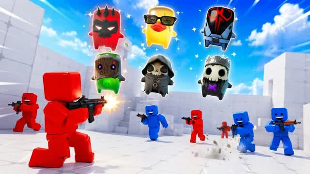 SUPER RED VS BLUE RIVALS🔵🔴 — Fortnite Creative map