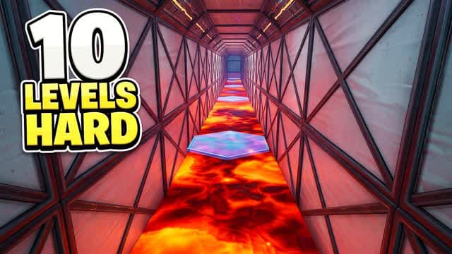 Parkour 10 Hard levels 🔥🔥 — Fortnite Creative map