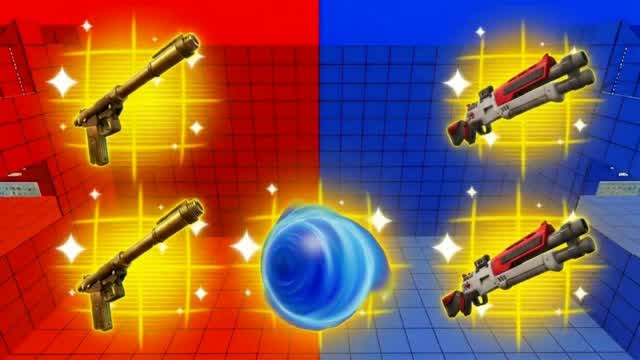 RED VS BLUE RVB TEAMY FUNNY 🔴🔵 — Fortnite Creative map cover art