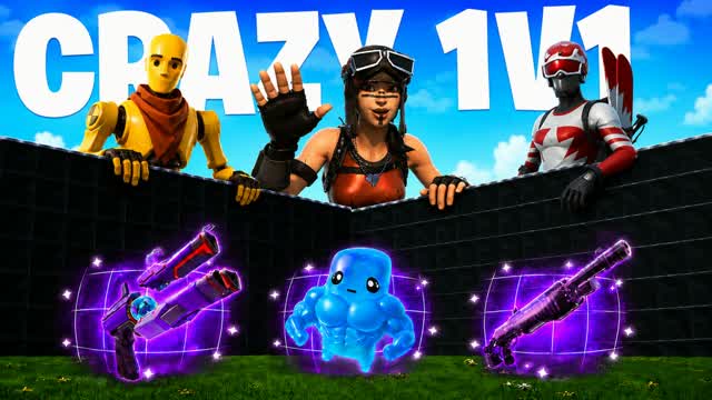 CRAZZY ALL GUNS INFINITE — Fortnite Creative map cover art