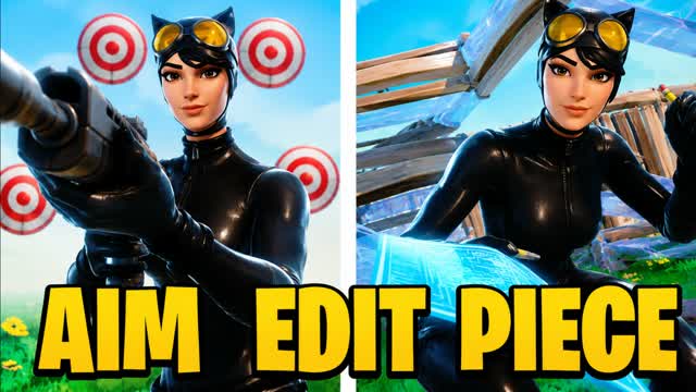 🎯Aim Edit Piece & 1v1 Freebuild — Fortnite Creative map
