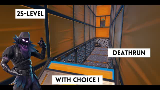 Deathrun 25 level — Fortnite Creative map cover art