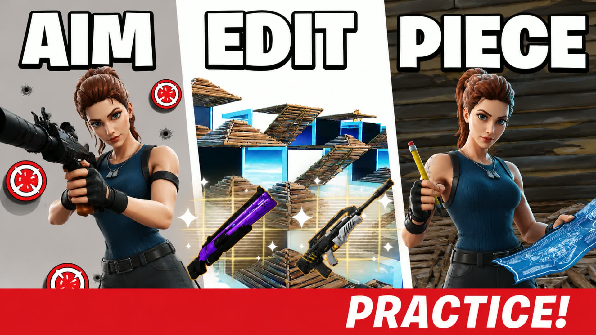 YDIGO TRAINING V1 🎯[AIM EDIT PIECE 1V1] — Fortnite Creative map