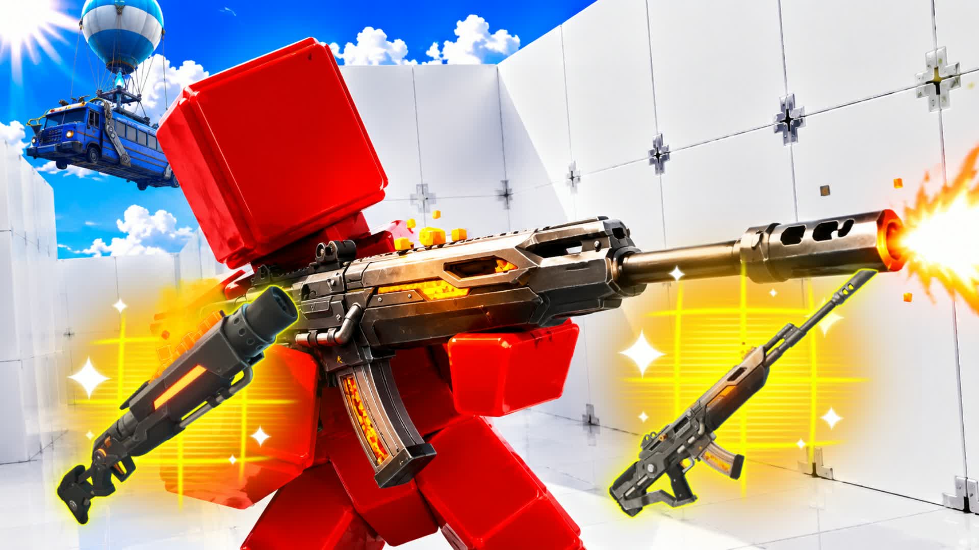 RIVALS RED VS BLUE 👑 [ 1V1 - 10V10 ] 👑 — Fortnite Creative map
