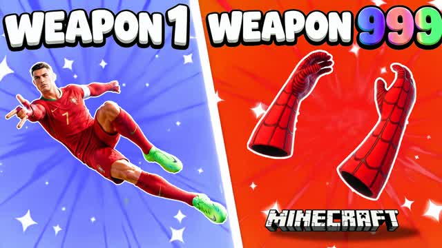 GUN GAME CR7 SPIDER 🎯 — Fortnite Creative map