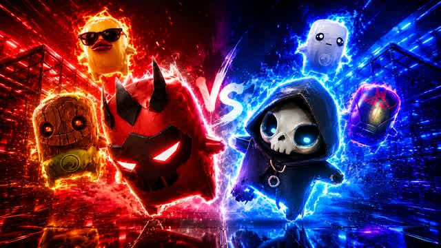 ALL FIGHT RED VS BLUE 🔴🔵 — Fortnite Creative map