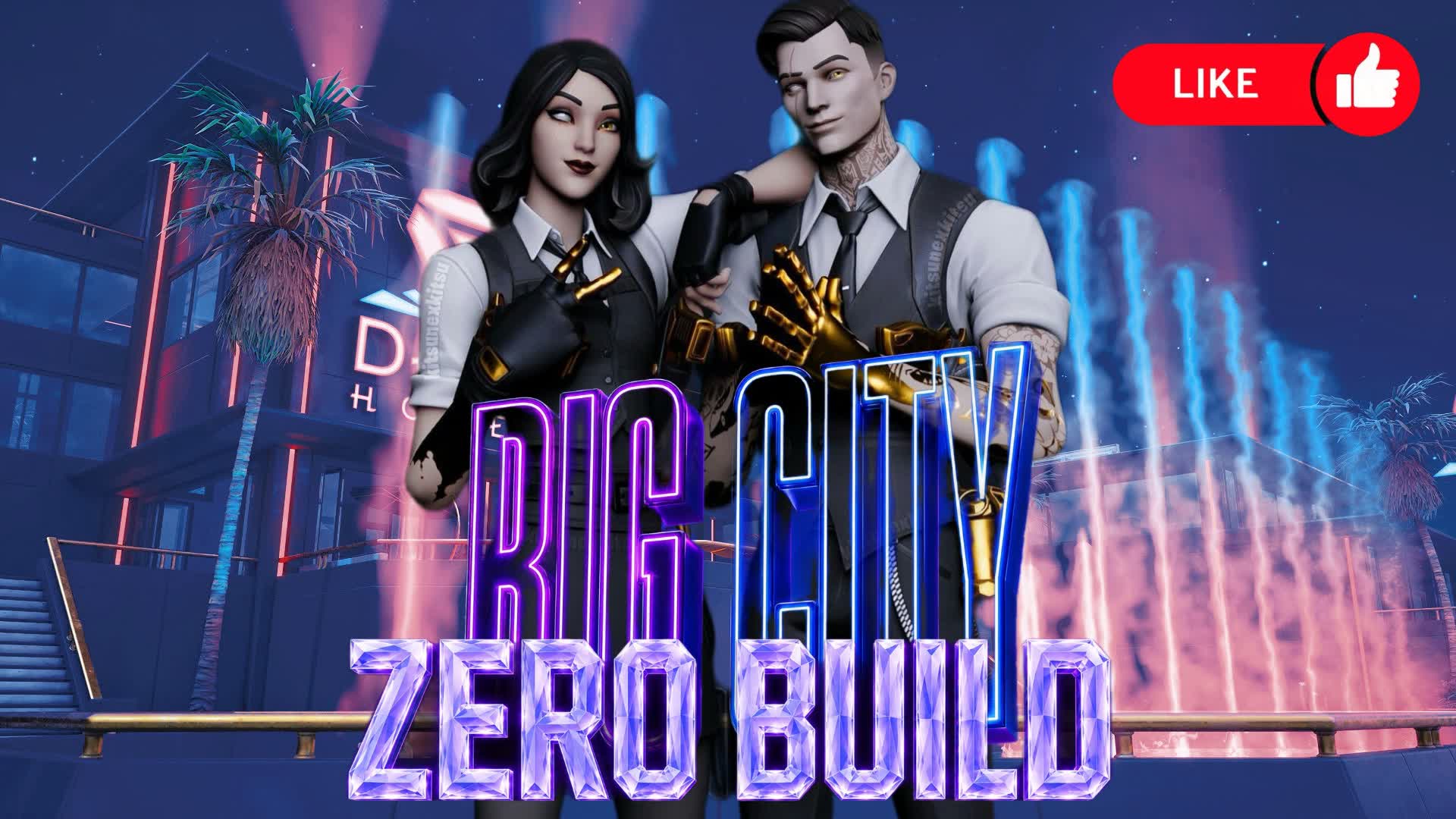 Big City Zero Build FFA — Fortnite Creative map