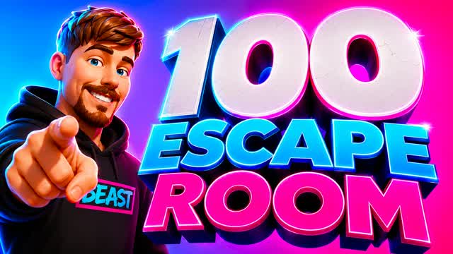 100 COMEBACK ESCAPE ROOM♻️ — Fortnite Creative map cover art