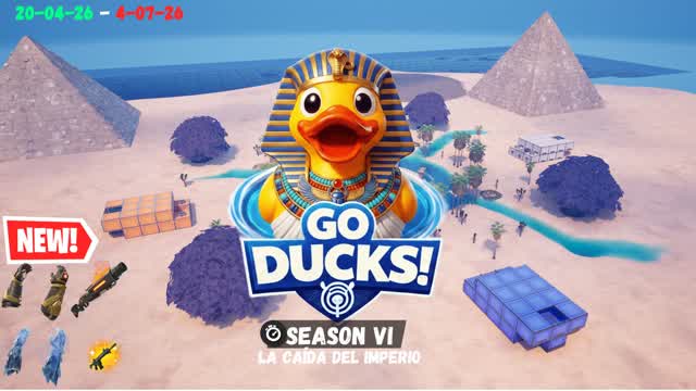 🦆!GO DUCKS! Zone Wars 🌀 — Fortnite Creative map cover art