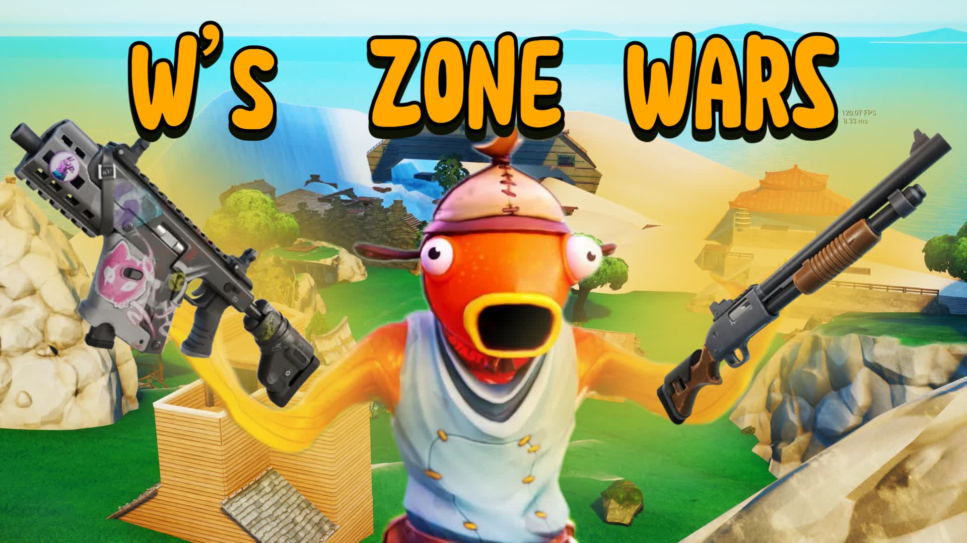W's Crazy Zone Wars — Fortnite Creative map