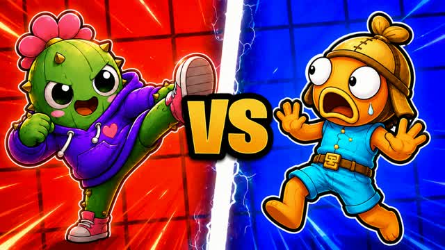 🌵CACTUS KICKER🔴VS🔵FISHSTICK — Fortnite Creative map