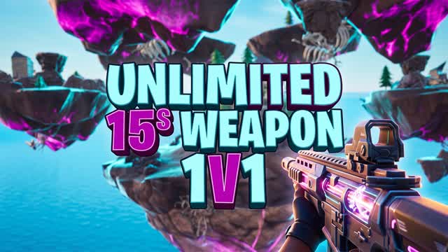 Unlimited 15s Weapon 1v1 — Fortnite Creative map