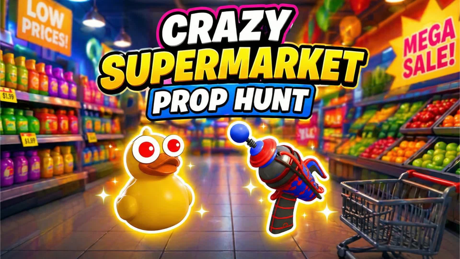 Crazy Supermarket🛒Hide & Seek — Fortnite Creative map