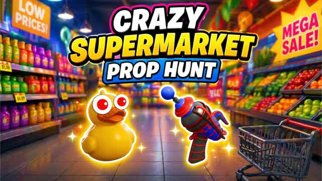 Crazy Supermarket🛒Hide & Seek — Fortnite Creative map