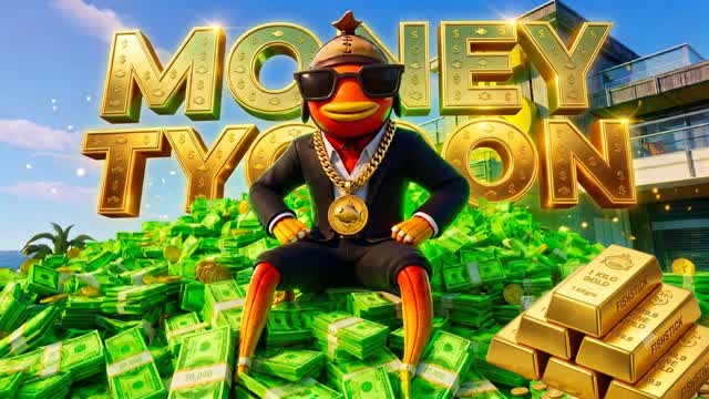 GET RICH 💰| MONEY TYCOON — Fortnite Creative map cover art