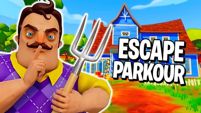 ESCAPE NEIGHBOR PARKOUR — Fortnite Creative map cover art
