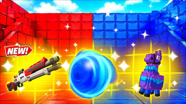 RED VS BLUE PRECISE NEXUS 🔴🔵 — Fortnite Creative map cover art