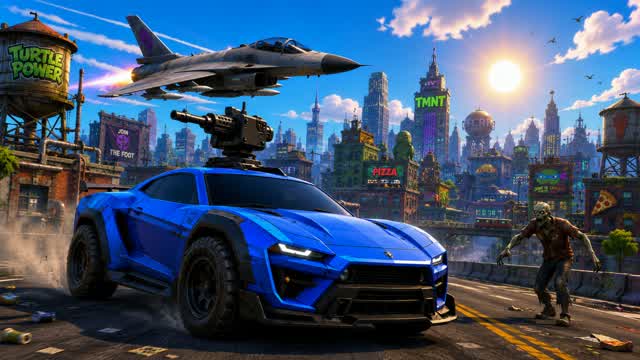 TMNT City 🏙️ DRIVE FFA RP🚨 — Fortnite Creative map cover art