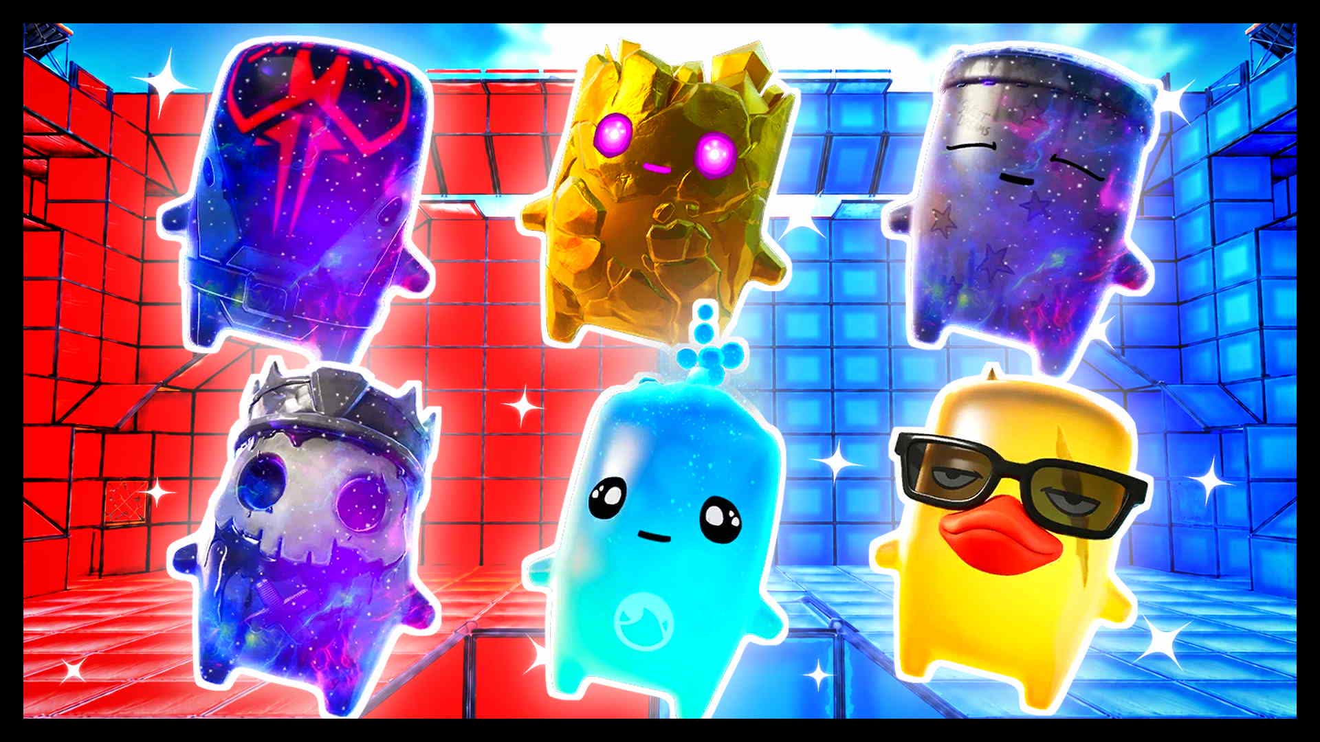 RED VS BLUE FIRE WITH REASON 🔴🔵 — Fortnite Creative map