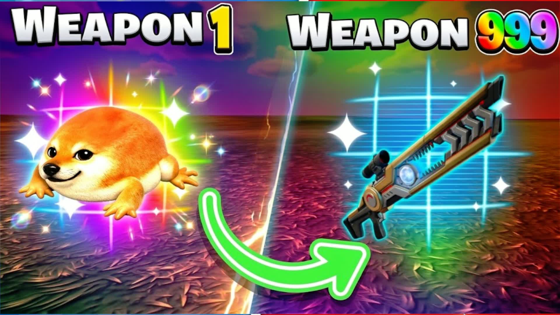 GUN GAME DOG DOING 🎯 — Fortnite Creative map