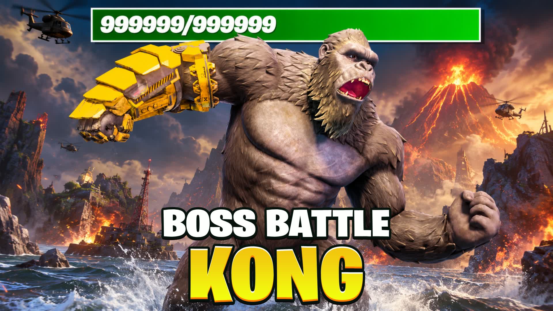 KONG BOSS FIGHT EVENT [SURVIVAL] — Fortnite Creative map