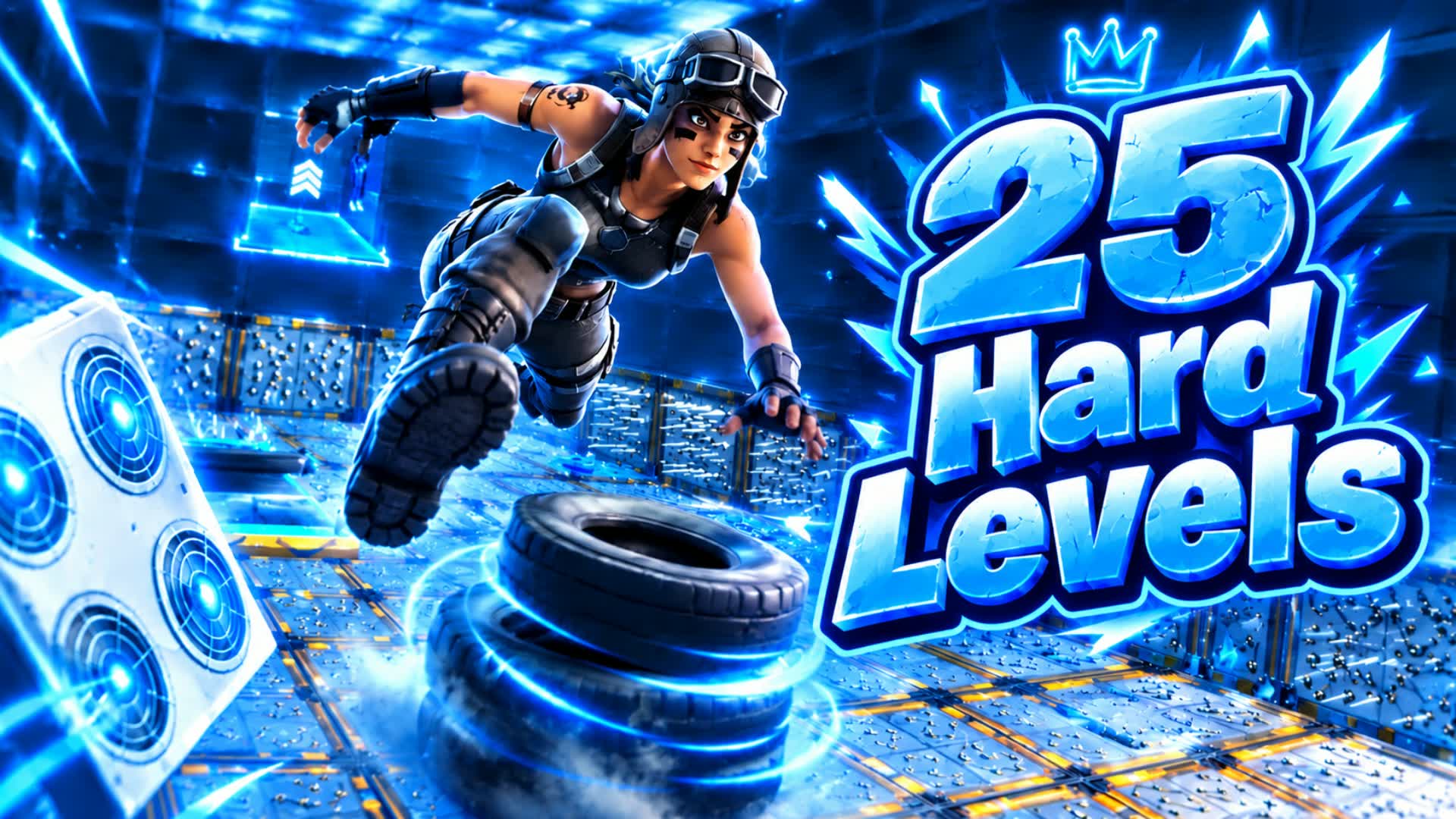 25 Hard Level Deathrun — Fortnite Creative map