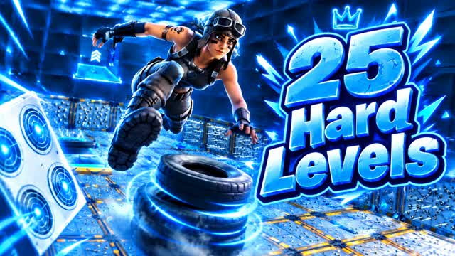 25 Hard Level Deathrun β Fortnite Creative map