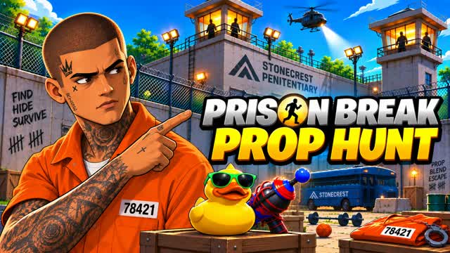 PRISON BREAK PROP HUNT 🔒 — Fortnite Creative map
