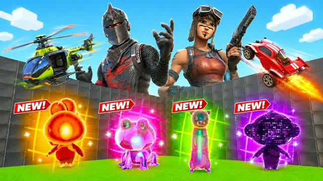 SPRITE MAYHEM 1V1 FFA - ALL GUNS & RIDES — Fortnite Creative map cover art