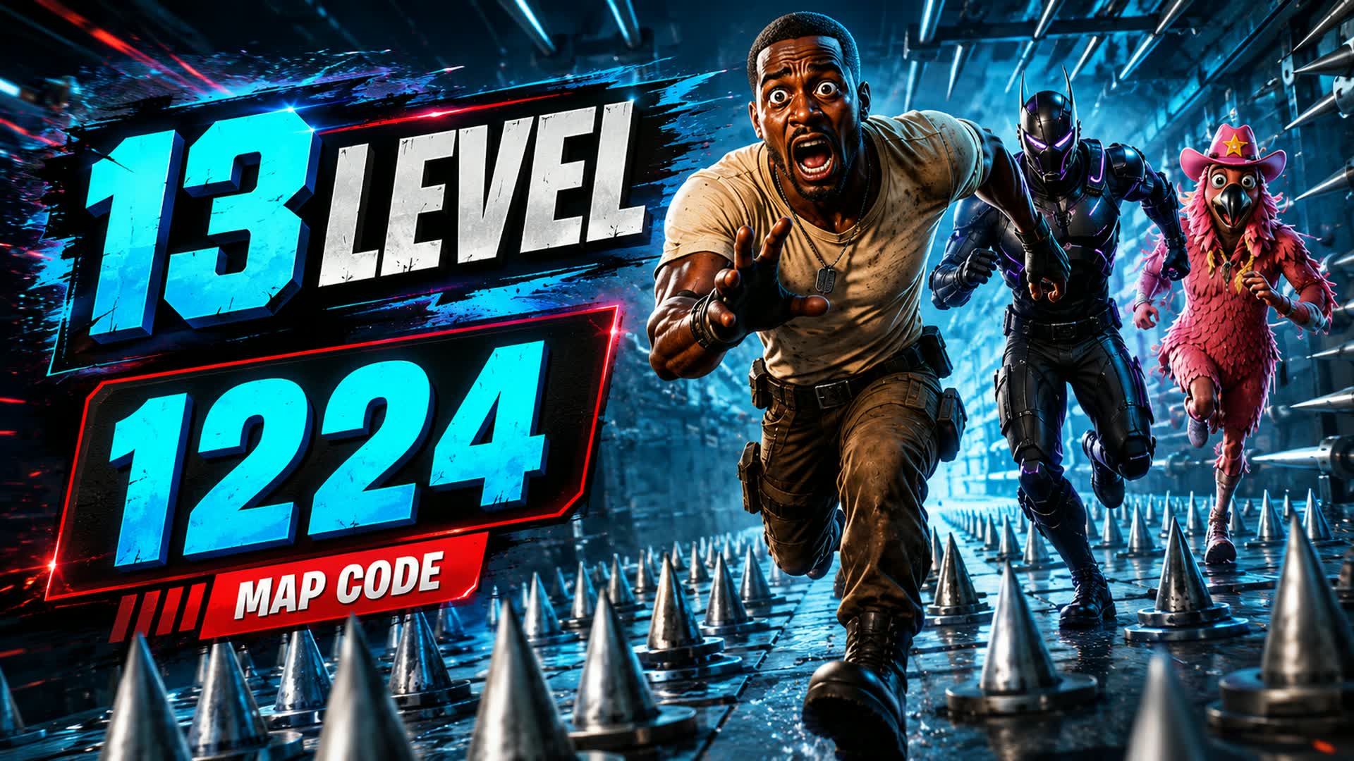 [HARD PARKOUR | 13 LEVELS |  [1224 — Fortnite Creative map