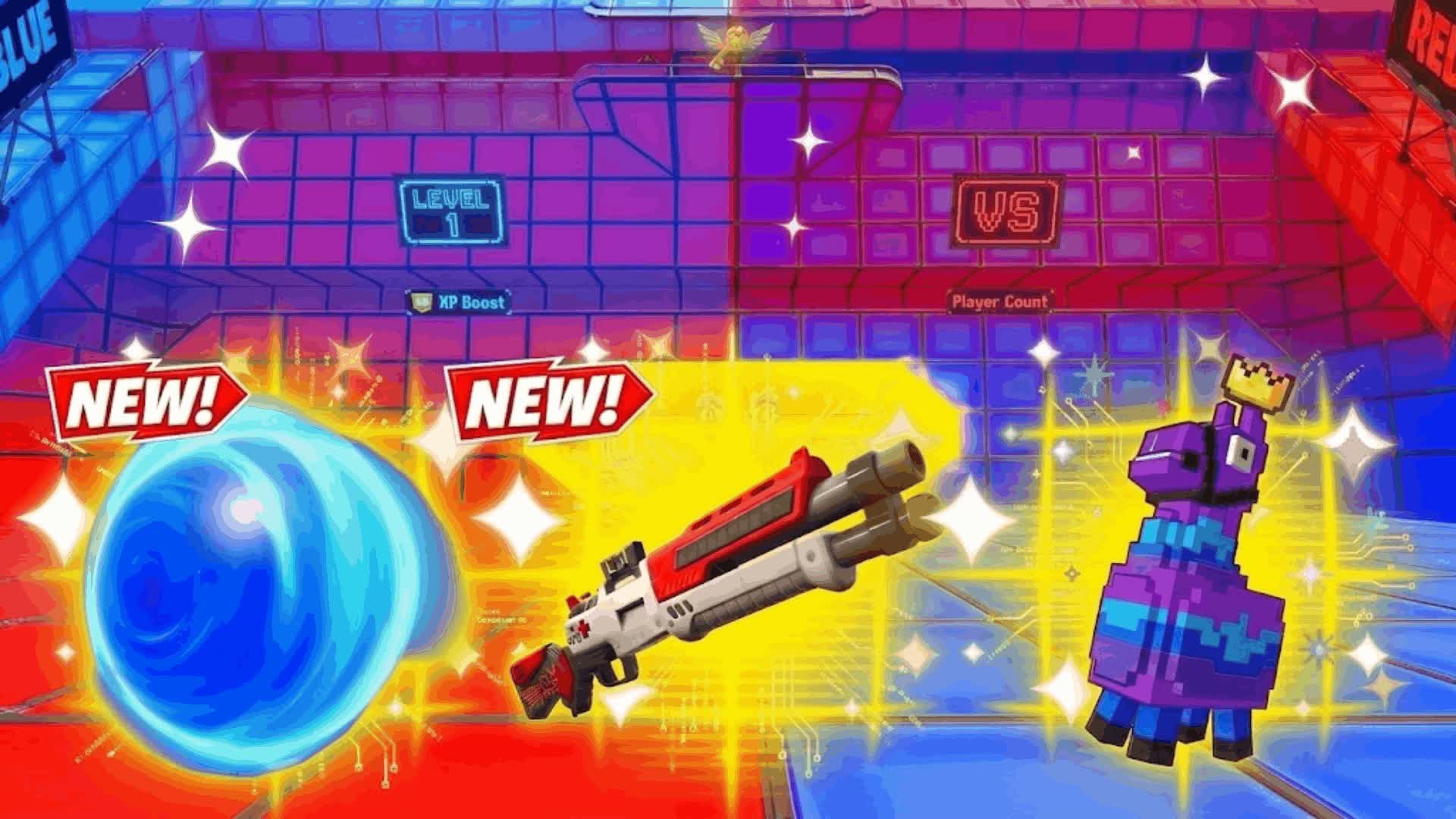 RED VS BLUE LIGHT WORK 🔴🔵 — Fortnite Creative map