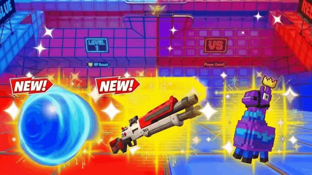 RED VS BLUE LIGHT WORK 🔴🔵 — Fortnite Creative map cover art