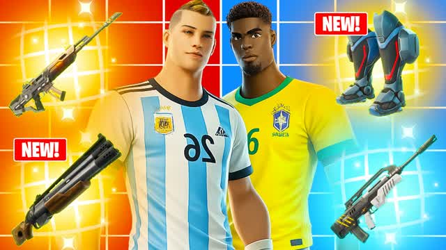 WORLD CUP RED VS BLUE — Fortnite Creative map cover art