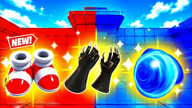 🔴🔵 RED VS BLUE TEAM PRESSURE — Fortnite Creative map