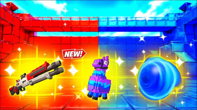 RED VS BLUE SPACE FORGE 🔴🔵 — Fortnite Creative map cover art