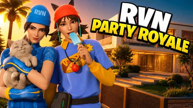 PARTY ROYALE RVN 2.0 — Fortnite Creative map cover art