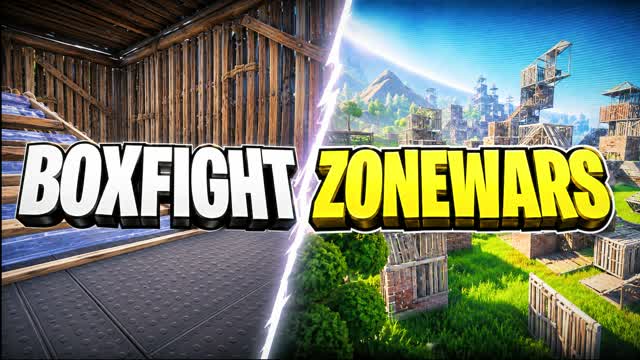 BOX FIGHT & ZONE WARS [ALL IN ONE] — Fortnite Creative map cover art