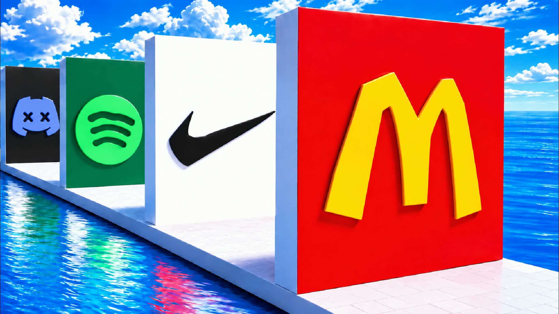 GUESS THAT LOGO 👀 PARKOUR — Fortnite Creative map