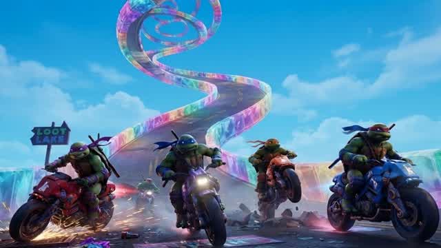 CAR DRIVE TMNT MEGA RAMP — Fortnite Creative map